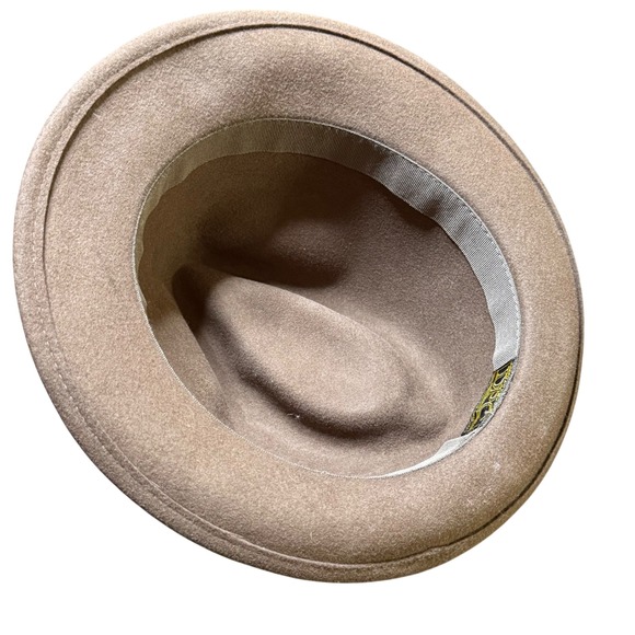 Vintage Dorfman Pacific Fedora Hat Wool Blend Dress Casual Brown Mens Size - Picture 3 of 6